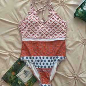 One piece bathing suit